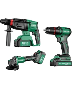 Купить Набор аккумуляторного инструмента ALTECO STALKER Kit (AG20-125 Li BL+D20 Li BL+RH20 Li BL) 69843 в E-mobi