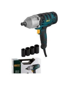 Купить Электрический гайковерт FIT 450 Вт, 3600 об/мин, 5000 уд/мин, 350 Нм, быстрая смена щеток, резиновая накладка 80125 в E-mobi