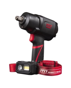 Купить Пневматический ударный гайковерт MIGHTY SEVEN 1/2&quot;, 1627 Нм, в комплекте налобный фонарь NC-4255QL  в E-mobi