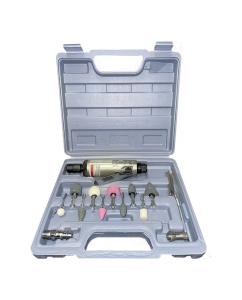 Купить Шлифмашина прямая цанговая пневматическая BYAROSS с набором шлифовальных головок, диаметр цанги 3/6 мм, масса 0.38 кг FS40BK  в E-mobi