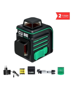 Купить Лазерный уровень ADA Cube 2-360 Green Professional Edition А00534 в E-mobi