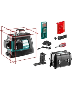 Купить Лазерный нивелир KRAFTOOL LL-3D-4 360 градусов, 20м, 70м, детектор 34640-4 в E-mobi