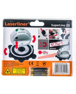 Купить Линейный лазер 360 градусов с поворотным основанием Laserliner SuperLine 2D 081.110A  в E-mobi