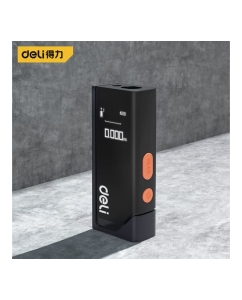 Купить Лазерный дальномер DELI Home Series Black DL331140 диапазон измерений 0,05-40м, точность измерения +/-3мм, 370 мАч, OLED дисплей, Type-C 170179  в E-mobi