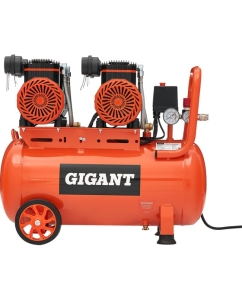 Купить Безмасляный малошумный компрессор (50 л; 8 бар; 365 л/мин) Gigant GSWK-50/2800 в E-mobi