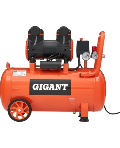 Купить Безмасляный малошумный компрессор Gigant (50 л; 8 бар; 225 л/мин) GSWK-50/1400 в E-mobi