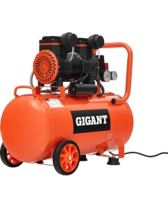 Купить Безмасляный малошумный компрессор Gigant (50 л; 8 бар; 225 л/мин) GSWK-50/1400  в E-mobi
