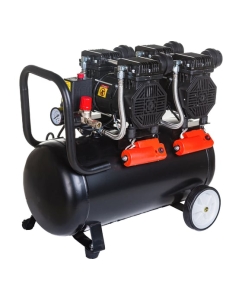 Купить Малошумный безмасляный компрессор Pegas pneumatic PG-2800*2 проф серия 2.8кВт, 365 л/мин,50л 6621  в E-mobi