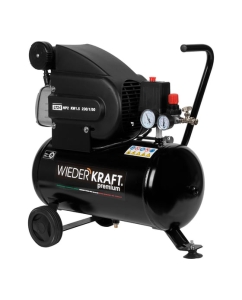 Купить Масляный поршневой компрессор с прямым приводом WIEDERKRAFT 225 л/мин, 24л., WDK-90225  в E-mobi