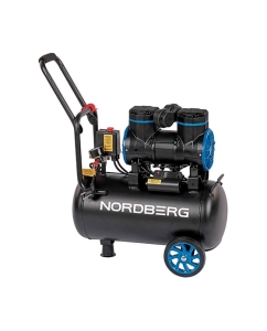 Купить Компрессор безмасляный NORDBERG 220В, ресив. 24л, 250 л/мин NCEO24/250 в E-mobi