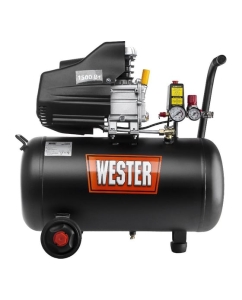 Купить Компрессор WESTER WK1500/50 масляный, 1500Вт, 190л/мин, 50л, 8 бар 631634  в E-mobi