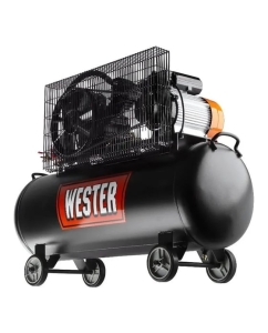Купить Компрессор WESTER WBK2200/100PRO ременной привод, поршневой масляный, 2200 Вт, 340л/мин, 8бар 631639  в E-mobi
