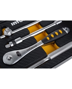 Купить Набор инструментов 18 предметов 1/4&quot; Inforce, Сталь Cr-V, Профессиональный, 06-07-13  в E-mobi