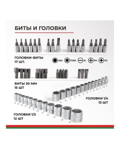 Купить Набор инструментов БелАК МАСТЕР, 82 предмета БАК.07006  в E-mobi