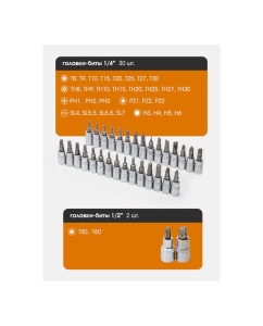 Купить Набор инструментов FORSTIME 1/4&quot;, 3/8&quot;, 1/2&quot; 6гр. 4-32 мм, 216 предметов  FT-38841(52552)  в E-mobi