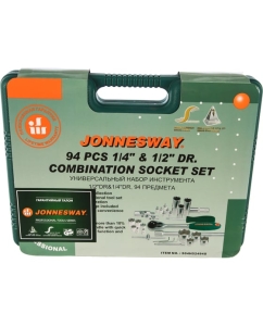 Купить Набор торцевых головок 1/4&quot;DR 4-14 мм и 1/2&quot;DR 10-32 мм, 94 предмета, Jonnesway S04H52494S  в E-mobi