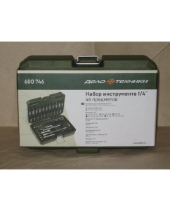 Купить Набор шестигранных головок с трещоткой 1/4 46 предметов ДТ/12 Дело Техники 600746  в E-mobi