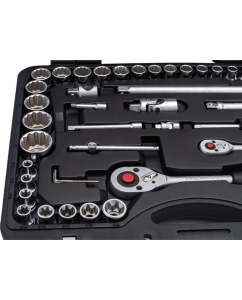 Купить Набор головок и приспособлений FORCE 108 предметов 12 гранные 1/2, 1/4 41082R-9  в E-mobi