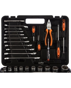 Купить Набор инструмента АвтоDело 1/2" DR 1/4" DR 64 предмета 39860 13418  в E-mobi