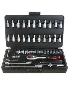 Купить Набор инструмента с 6-ти гранными головками FORCE 1/4 46 предметов 2462 в E-mobi