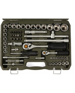 Купить Набор двенадцатигранных головок Дело Техники 1/4&quot;, 1/2&quot; с принадлежностями, 94 предмета 622794  в E-mobi