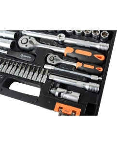 Купить Набор инструментов 1/2, 1/4 дюйма, CrV, пластиковый кейс 82 предмета Вихрь 73/6/7/3  в E-mobi