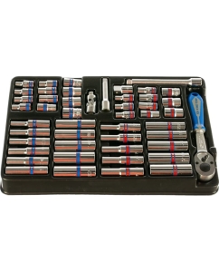 Купить Набор торцевых головок с принадлежностями (1/4", ложемент, 48 предметов) KING TONY 9-2548CR  в E-mobi