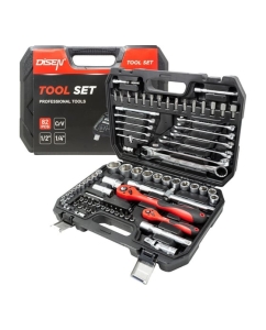 Купить Набор инструментов Disen 82пр. 1/4