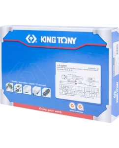 Купить Набор торцевых головок 1/4&quot; с принадлежностями (ложемент, 26 предметов) KING TONY 9-2526MR  в E-mobi