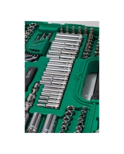 Купить Универсальный набор инструмента, 150 шт, 1/4, 3/8 и 1/2 DR, Sata 09510  в E-mobi