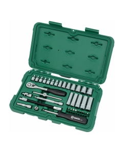 Купить Набор торцевых головок с принадлежностями, 36 шт, 1/4 DR, Sata 09001 в E-mobi