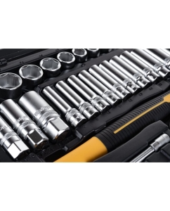 Купить Набор инструментов Inforce 150 предметов 1/2&quot; &amp; 3/8&quot; &amp; 1/4&quot;, Сталь Cr-V, Сталь Cr-V, Профессиональный, 06-07-21  в E-mobi