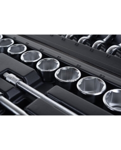 Купить Набор инструментов Inforce 101 предмет 1/2 дюйма и 1/4 дюйма, Сталь Cr-V, Профессиональный, 06-07-15  в E-mobi