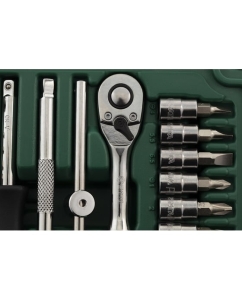 Купить Набор метрических торцевых головок под вороток Sata 1/4 дюйма 52 шт 09002  в E-mobi