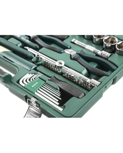 Купить Универсальный набор инструмента, 80 шт, 1/4 и 1/2 DR, Sata 09403  в E-mobi