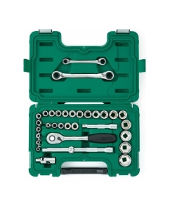 Купить Набор торцевых головок Sata с принадлежностями, 33 предмета 09099  в E-mobi