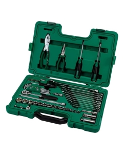 Купить Набор инструментов ключей и торцевых головок для автомеханика 59шт Sata S09509 в E-mobi