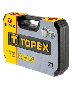 Купить Головки сменные 21 шт. (1/2&quot;, CrV) TOPEX 38D642  в E-mobi