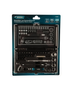 Купить Набор бит и головок торцевых GROSS 1/4&quot;, карданный ключ, трещотка, адаптер, S2 37 шт. 11625  в E-mobi