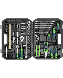 Купить Набор инструментов СИБРТЕХ 1/2", 1/4", пластиковый кейс 76 предметов 13394  в E-mobi