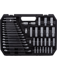 Купить Набор инструмента ЭВРИКА 1*2&quot;&amp;1*4&quot;&amp;3*8&quot;, DR, 6-гранный, 216 предмет ER-80216  в E-mobi