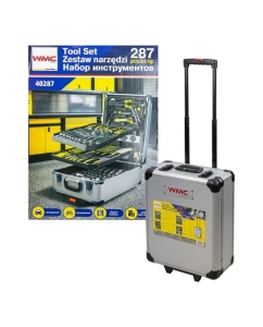 Купить Набор инструментов WMC TOOLS в алюминиевом кейсе, 287 предметов WMC-40287(57276) в E-mobi