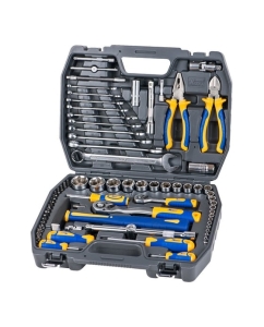 Купить Набор инструмента 1/2 Dr и 1/4 Dr 73 предмета KRAFT KT 700677  в E-mobi