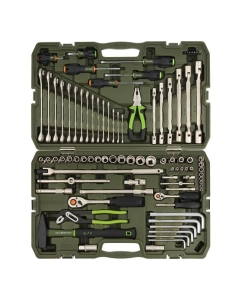 Купить Набор головок Дело Техники двенадцатигранных 1/4&quot;, 1/2&quot; с инструментом, 89 предметов 622789  в E-mobi