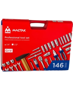 Купить Универсальный набор инструментов МАСТАК 146 предметов 01-146C  в E-mobi