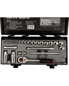 Купить Набор 6-гранных головок с приспособлениями FORCE 3251-5 в E-mobi