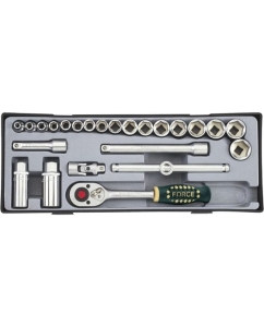 Купить Набор 6-гранных головок с приспособлениями FORCE 3251-5  в E-mobi