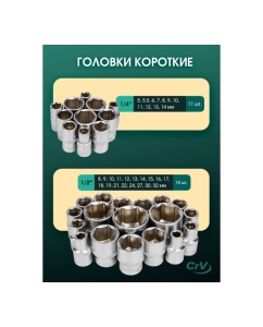 Купить Набор инструментов Rockforce 110 пр.1/4&amp;#39;&amp;#39;,1/2&amp;#39;&amp;#39; (6-гран) (5-32 мм) RF-41101-5(57365)  в E-mobi