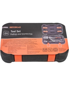 Купить Набор торцевых головок АвтоDело 1/4&quot; DR 64 предмета 39934 16087  в E-mobi