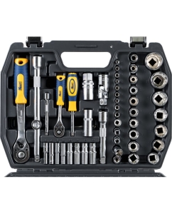 Купить Набор инструмента 1/2 Dr и 1/4 Dr 108 предметов с 12 гран KRAFT KT 700680 в E-mobi